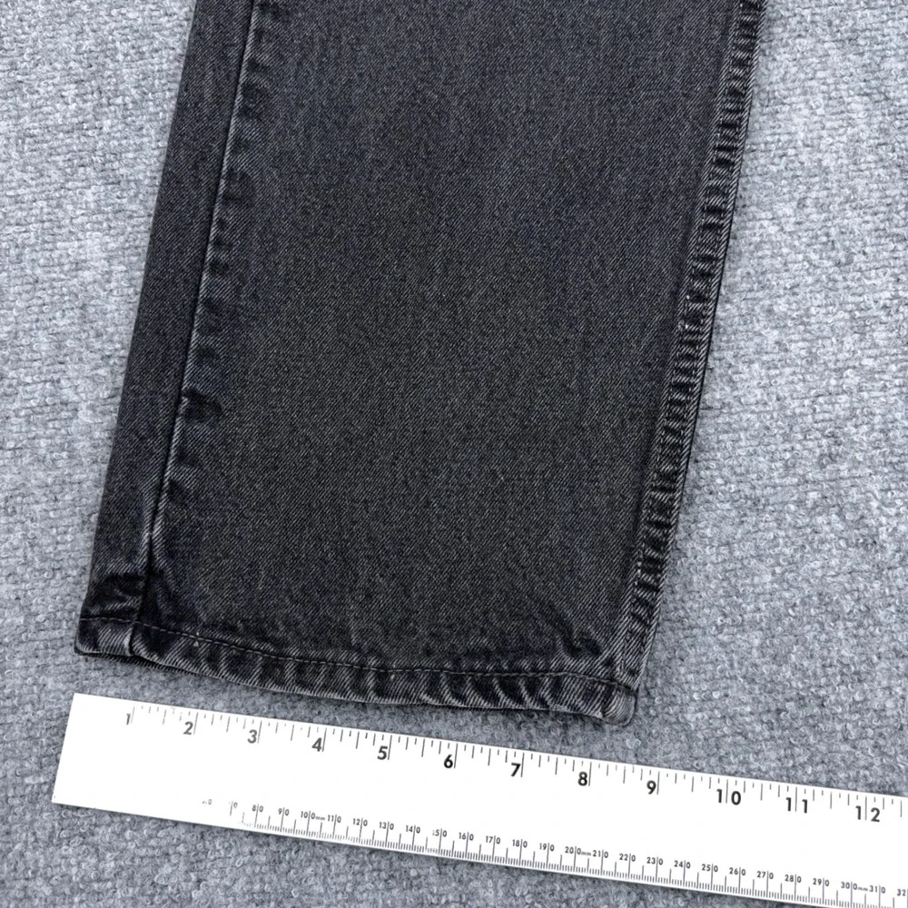 Vintage‎ Levi's 565 Wide Leg Jeans Mens 34x36 FITS 32x35 Black Loose Denim Y2K